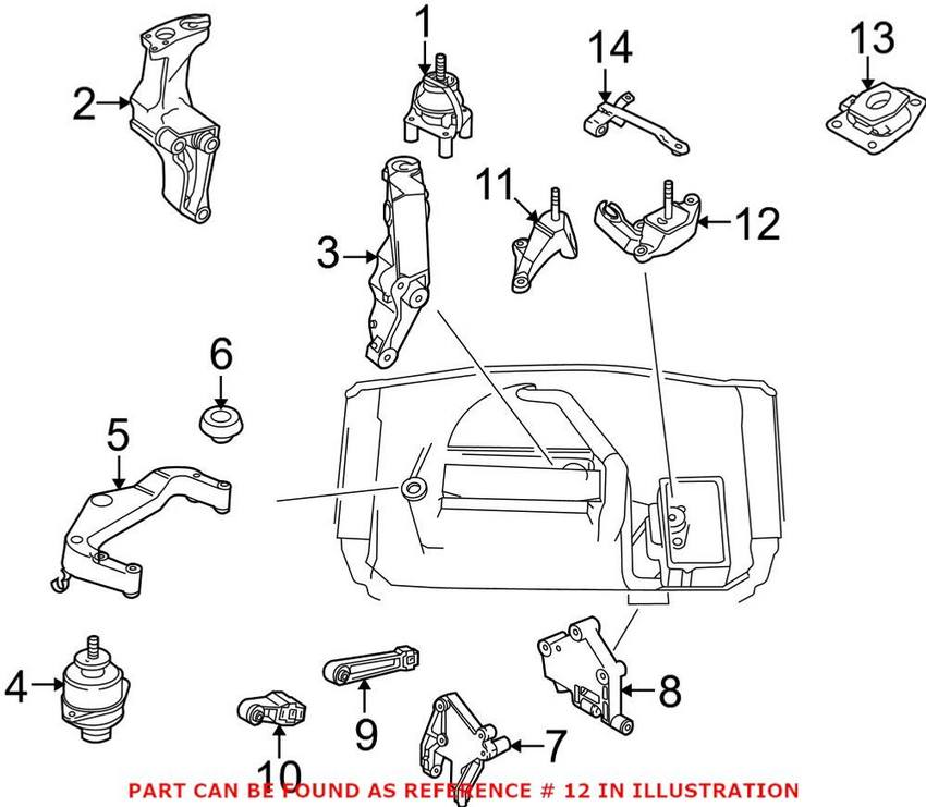 Engine Mount Bracket - Driver Side